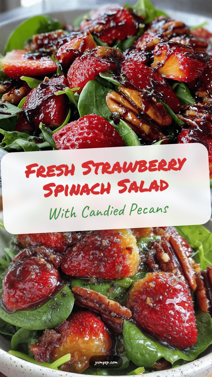 fresh strawberry spinach salad recipe