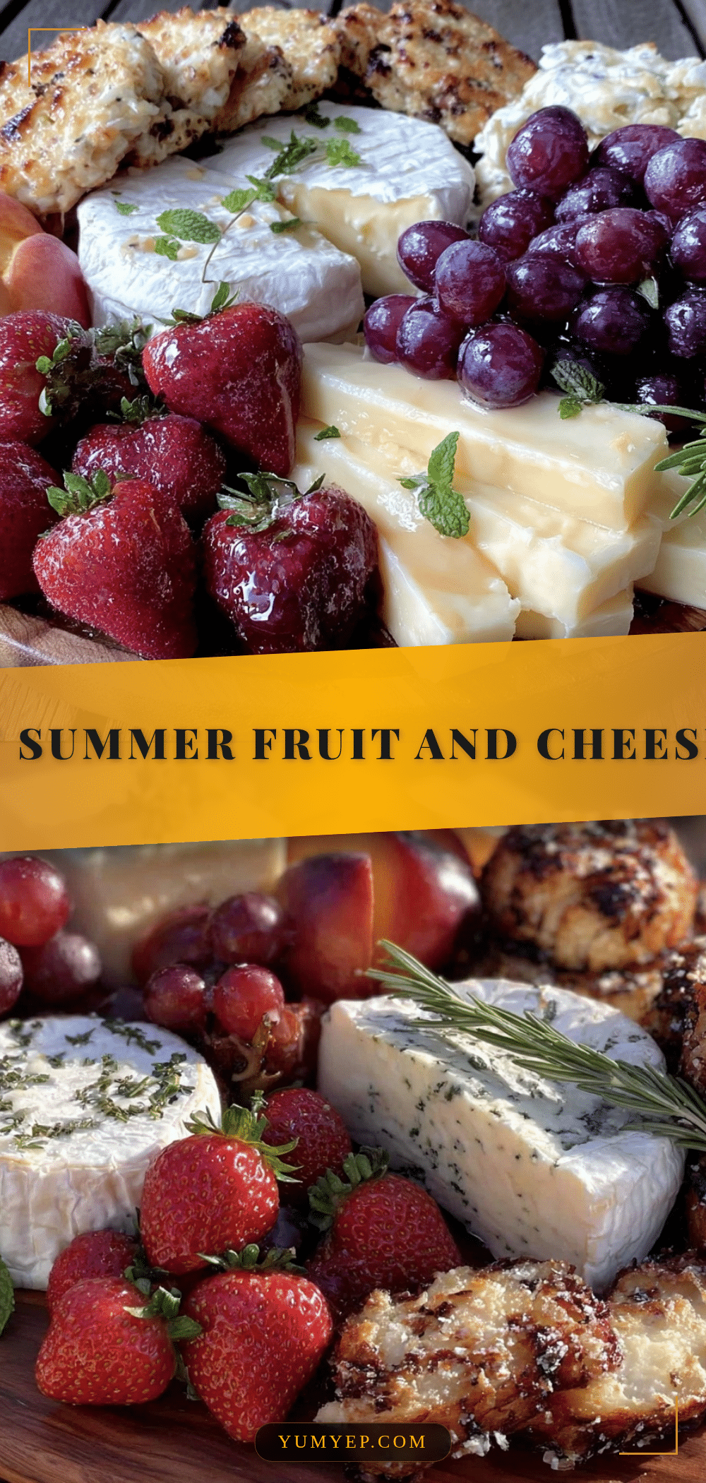 fresh summer fruit and cheese grazing board recipe