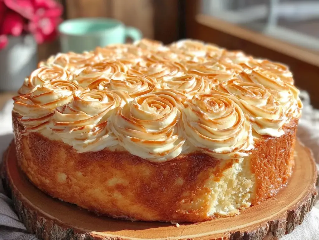 golden lion mane cake - featured image