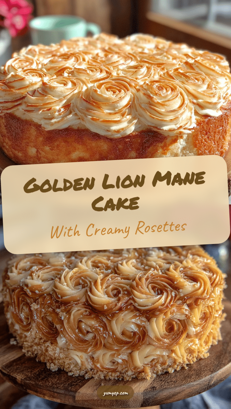 golden lion mane cake recipe