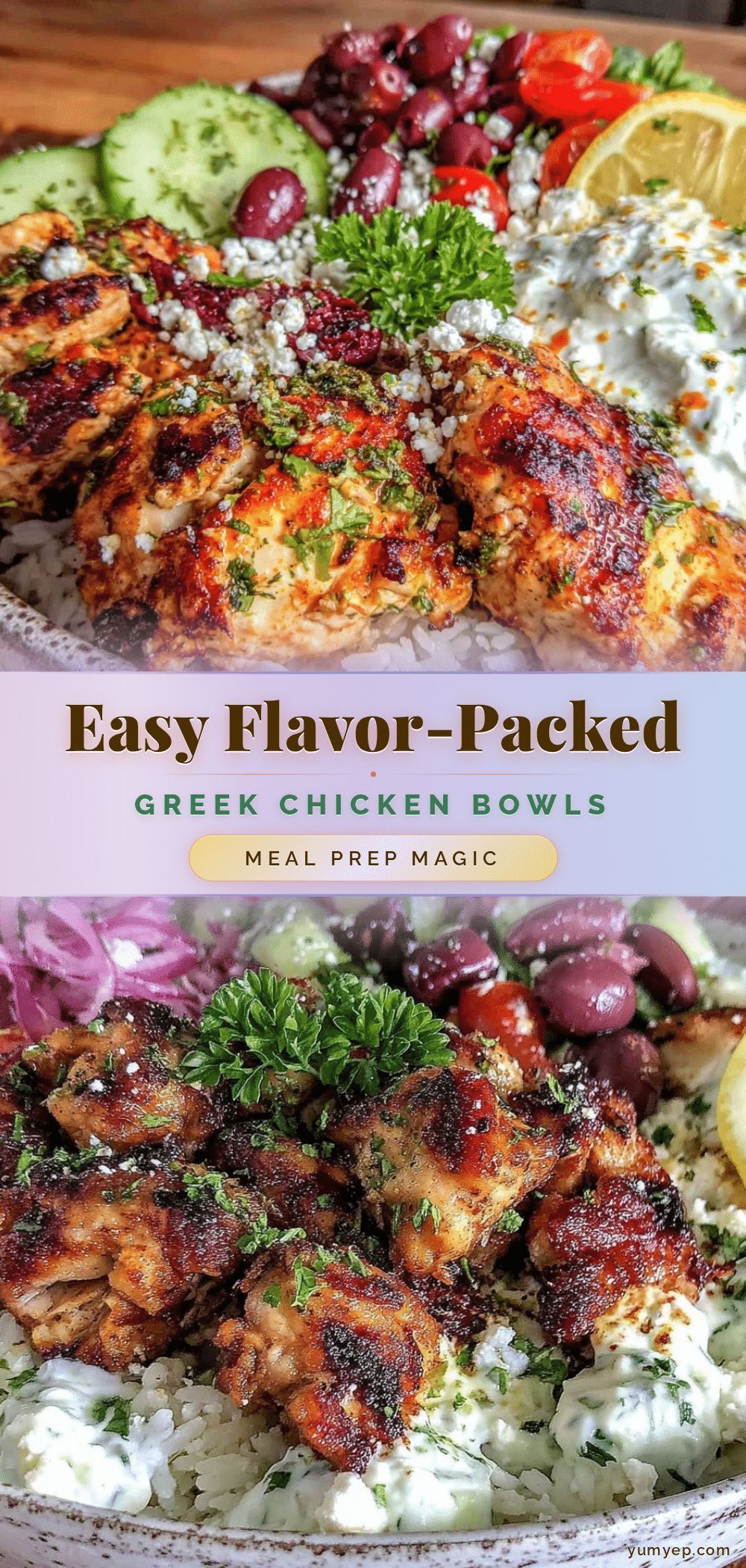 Greek chicken bowls recipe