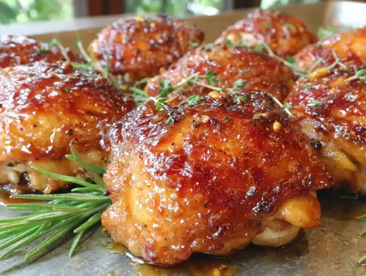 honey garlic chicken thighs preparation steps