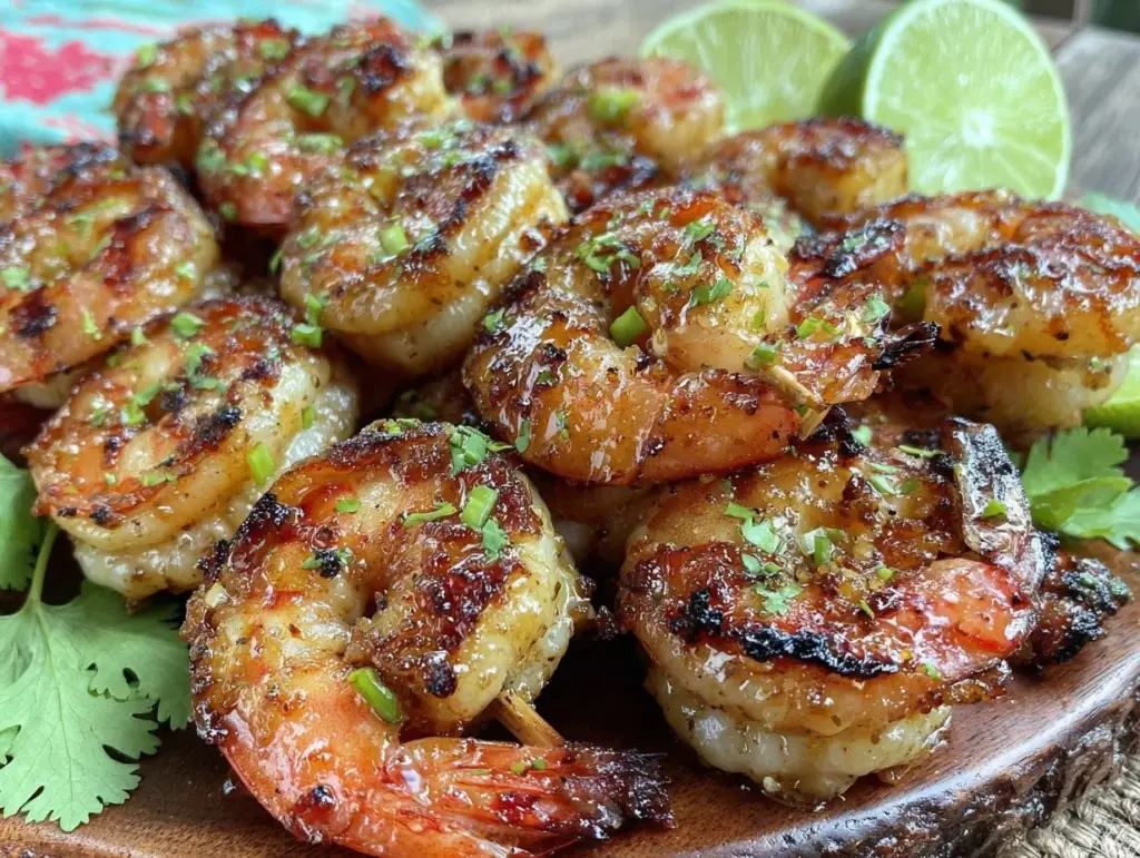 honey-lime grilled shrimp skewers - featured image