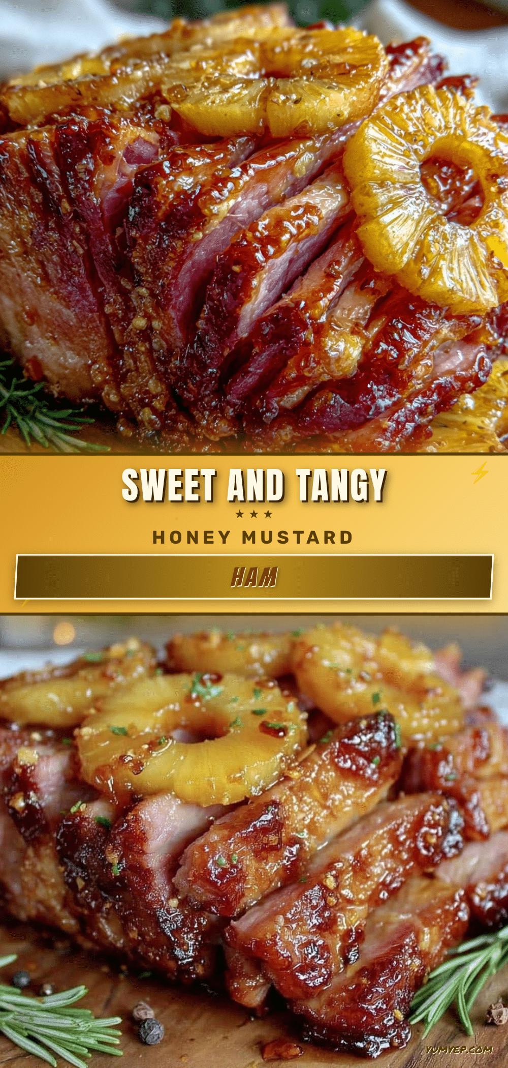 honey-mustard glazed ham recipe