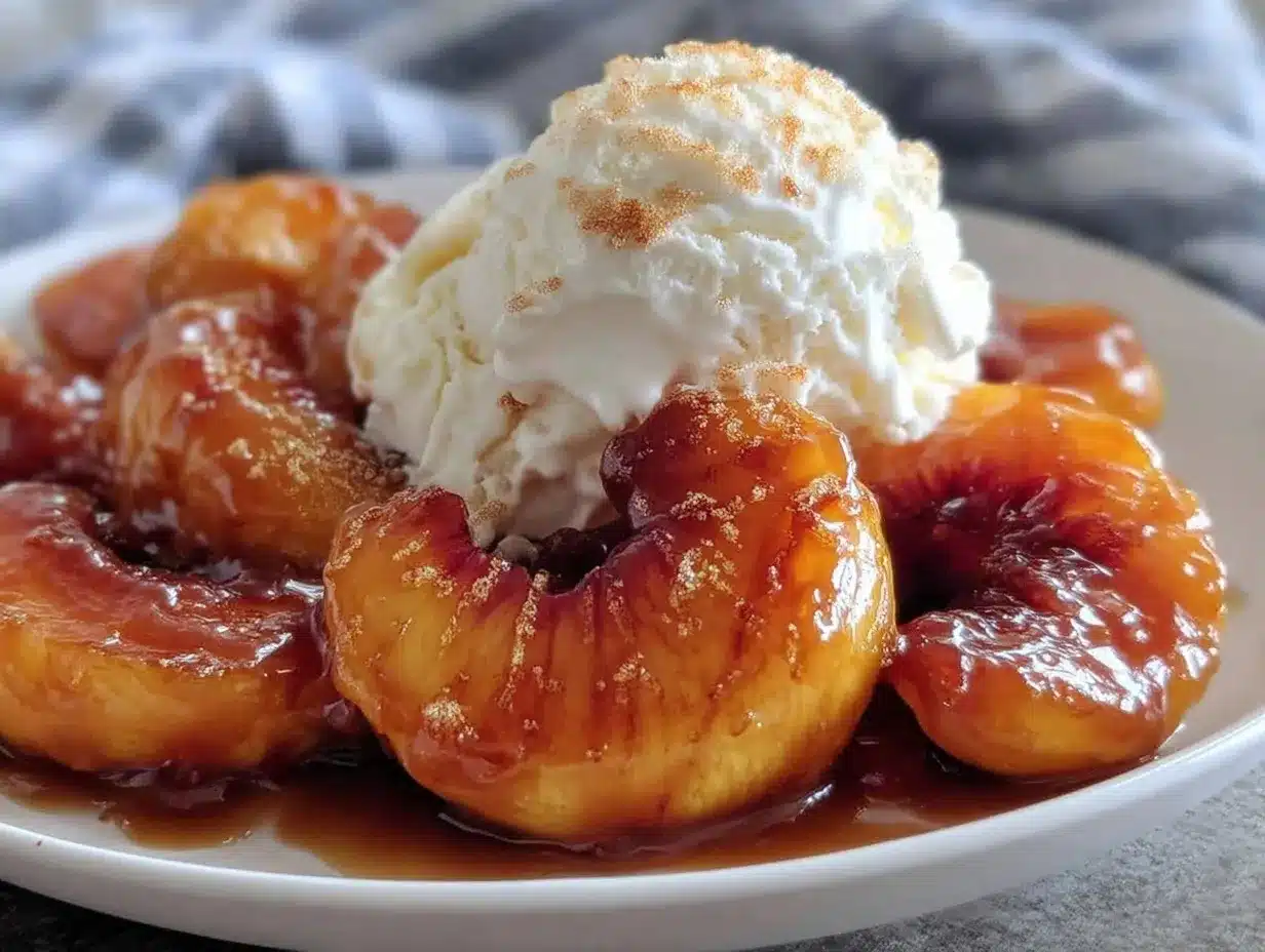 honey roasted peaches preparation steps