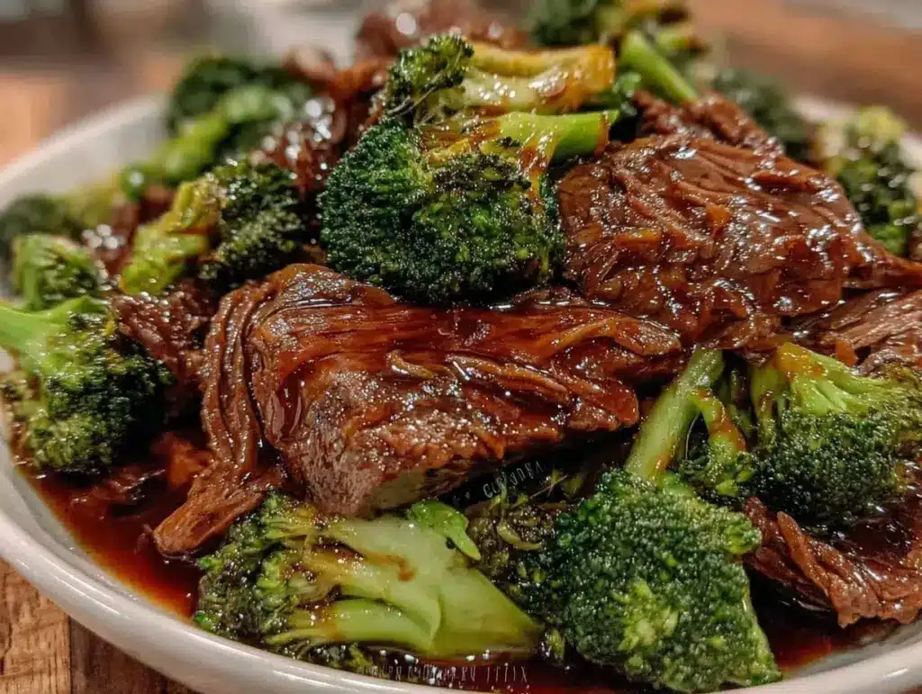instant pot beef and broccoli recipe - featured image