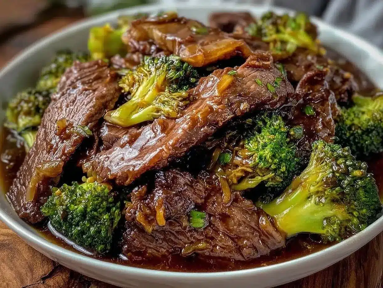 instant pot beef and broccoli recipe preparation steps