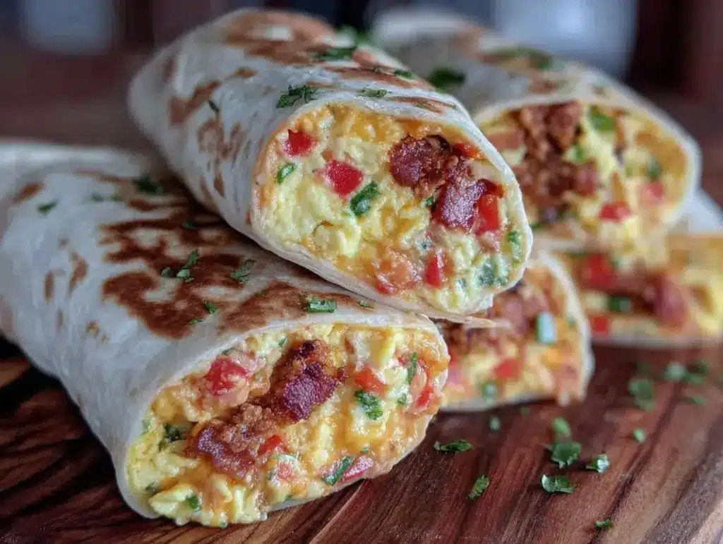 make-ahead freezer breakfast burritos - featured image