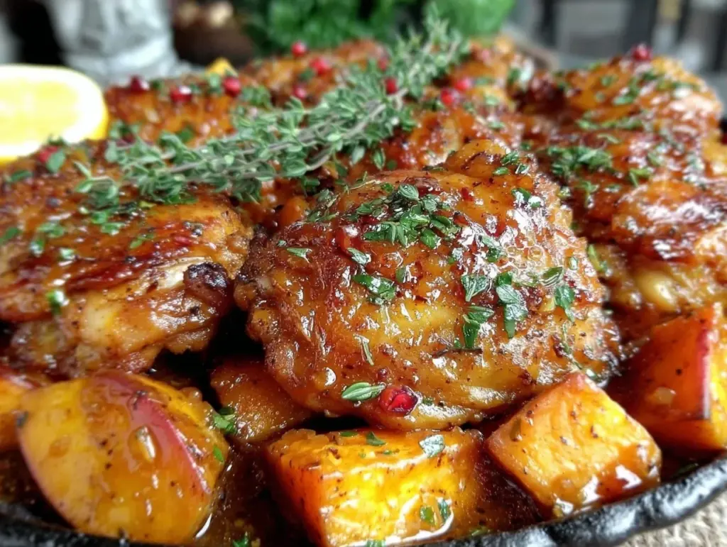 one-pan harvest chicken - featured image