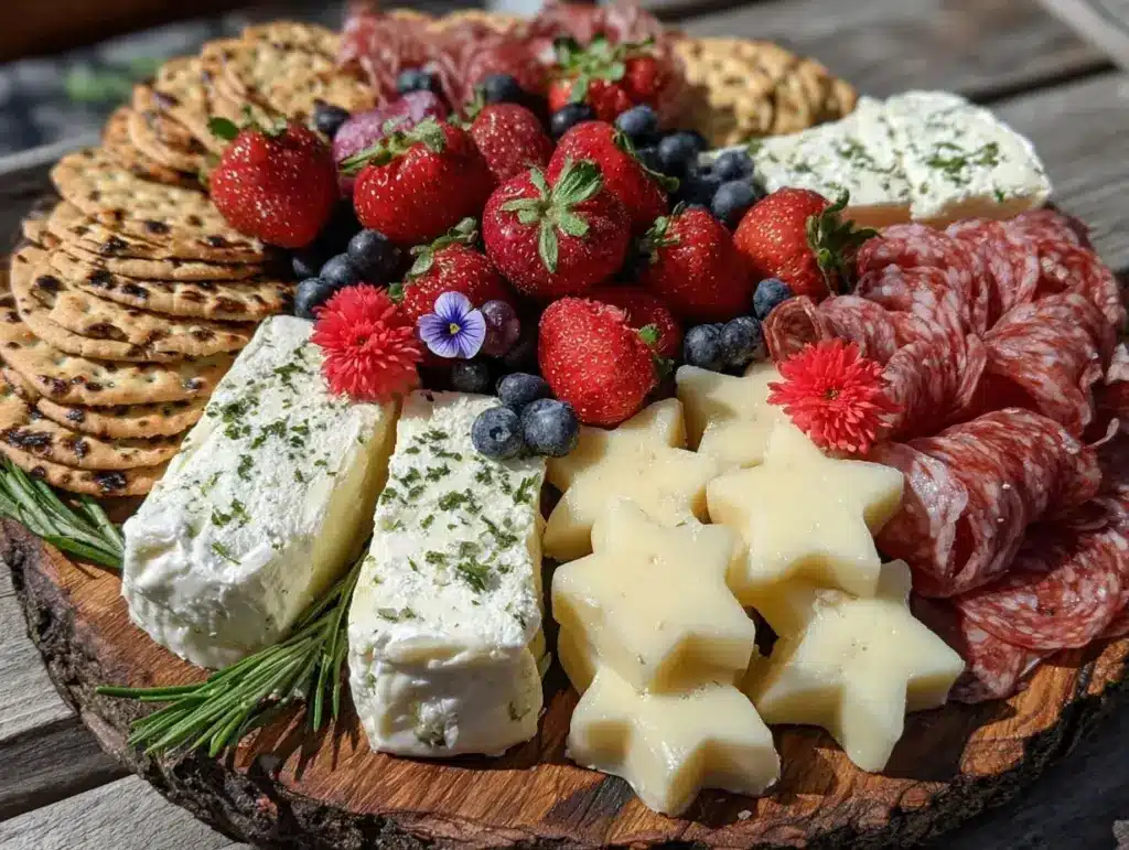 patriotic charcuterie board - featured image