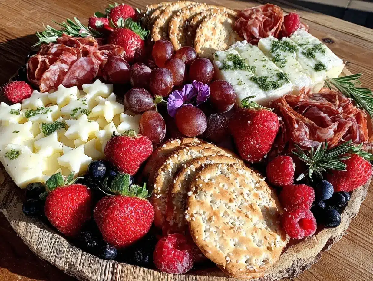 patriotic charcuterie board preparation steps