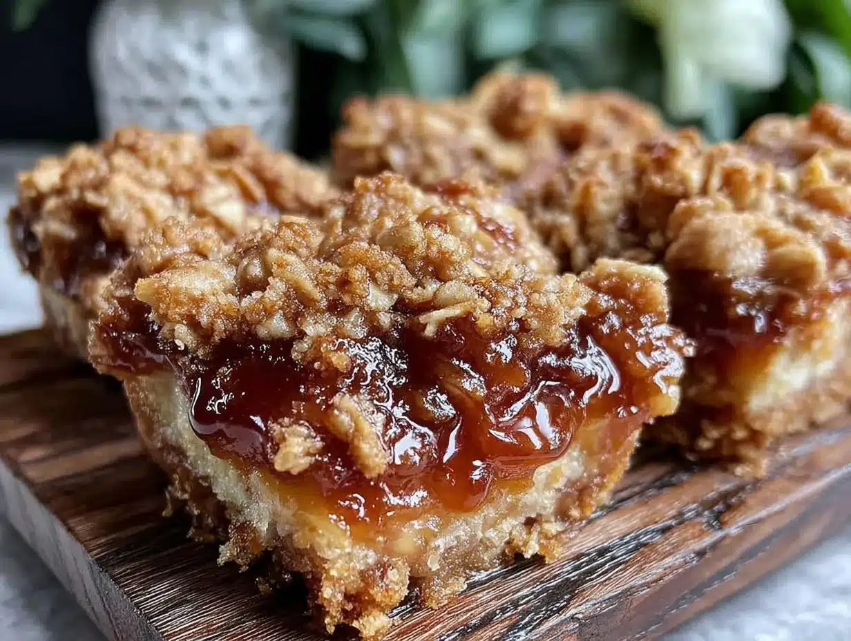 perfect peach crisp bars preparation steps