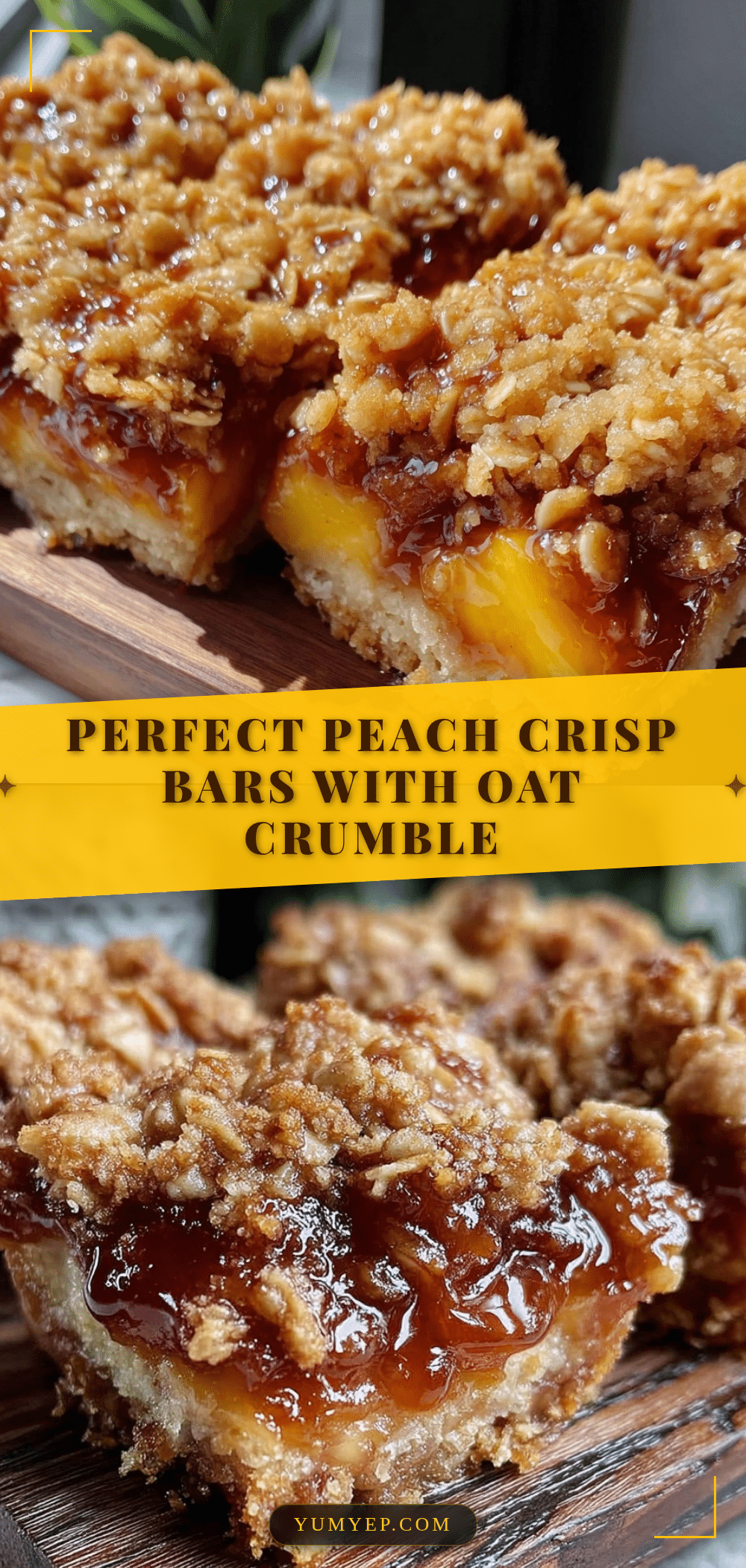 perfect peach crisp bars recipe