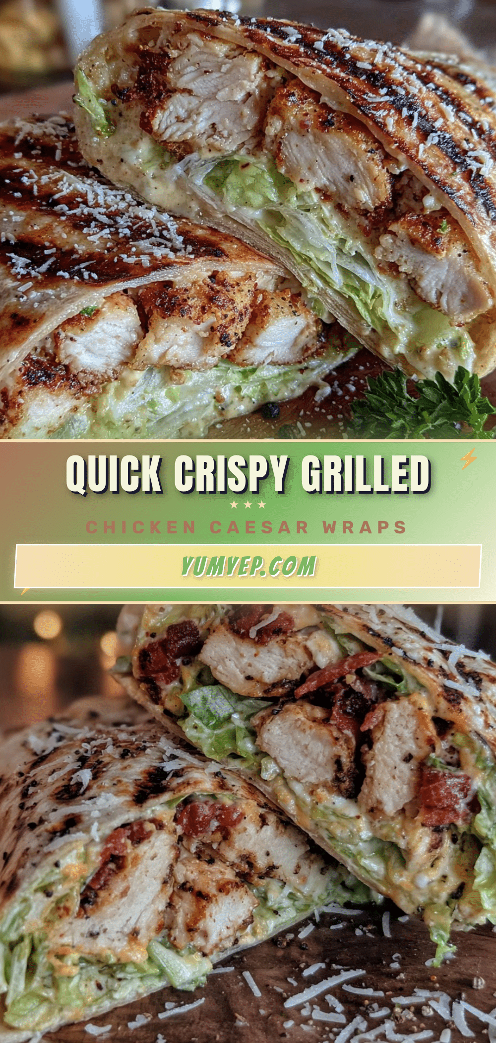 quick grilled chicken caesar wraps recipe
