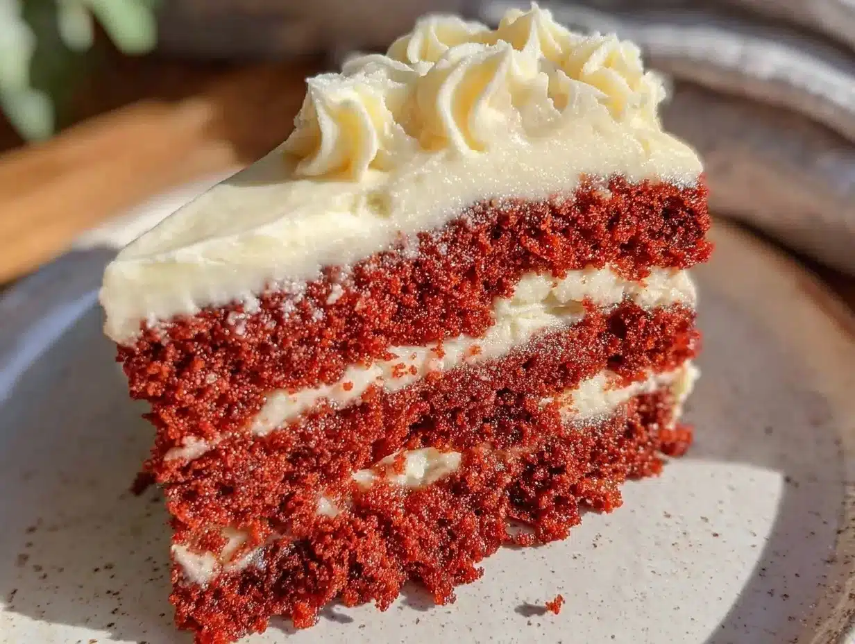 red velvet flag cake preparation steps