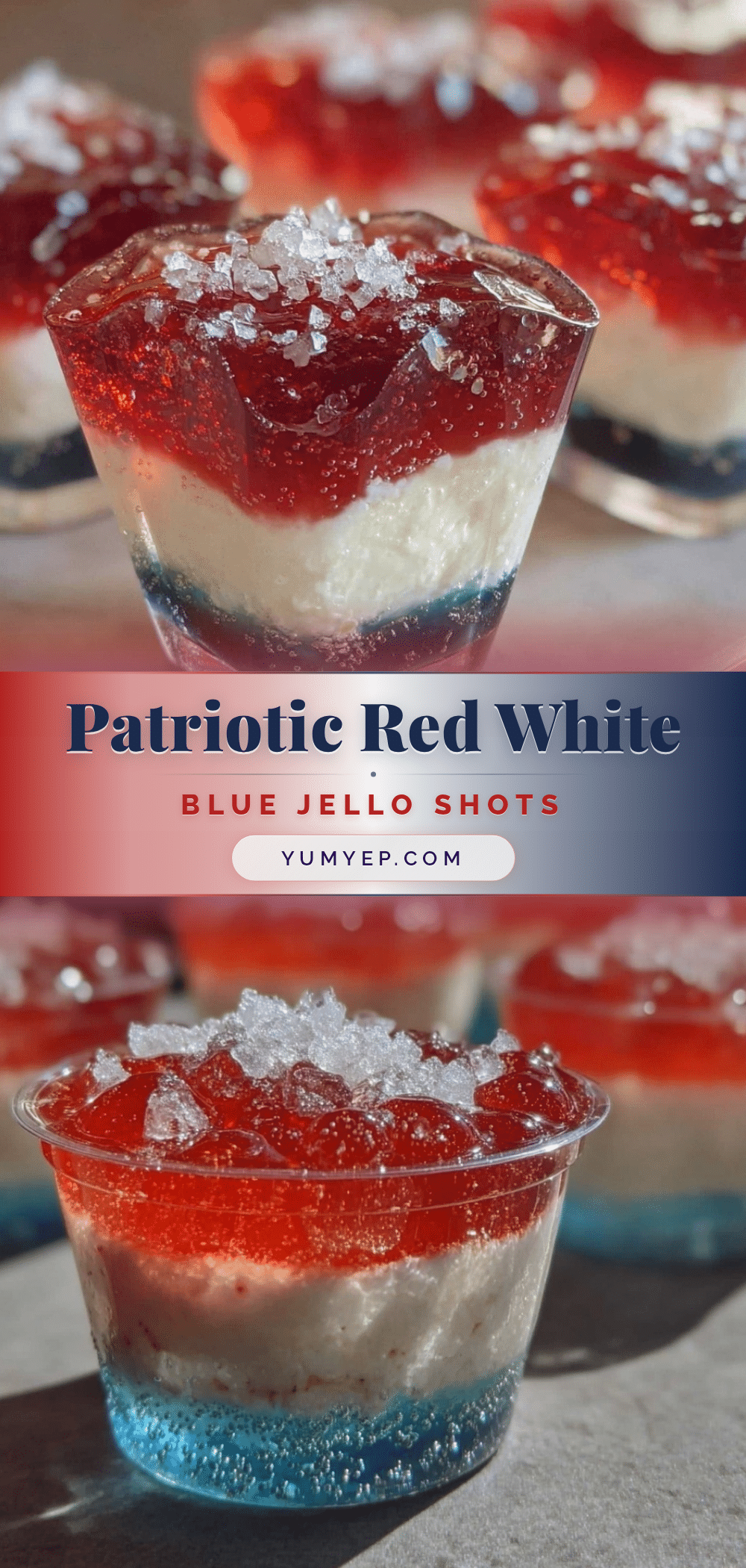 red white and blue jello shots recipe