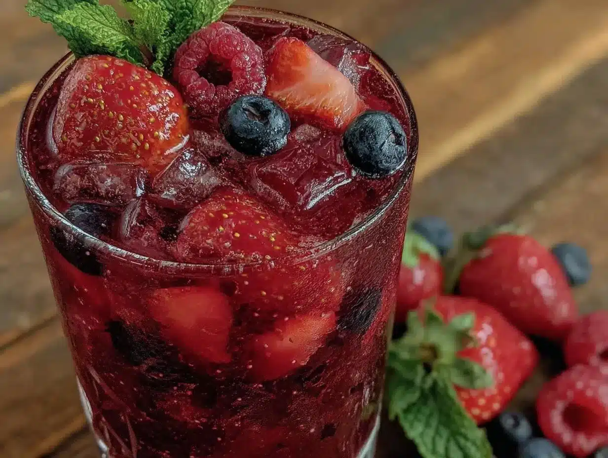red white blue sangria preparation steps