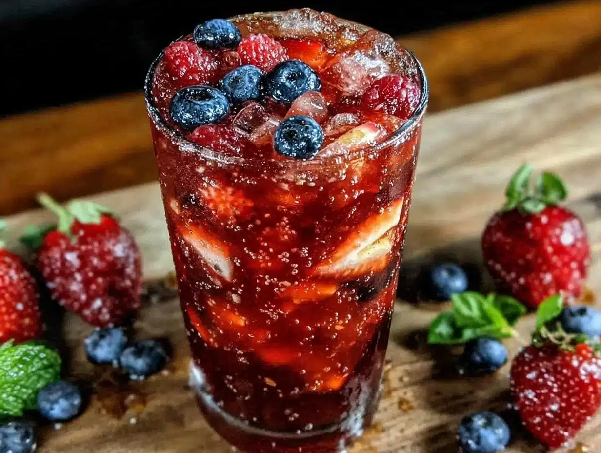 red white blue sangria - featured image
