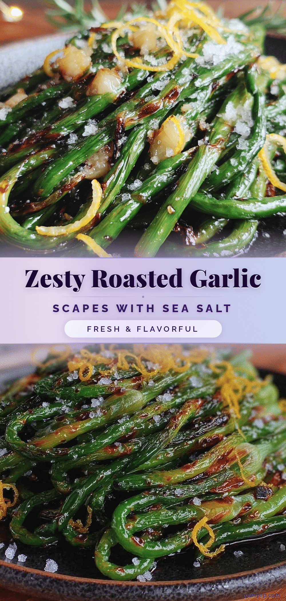 roasted garlic scapes recipe