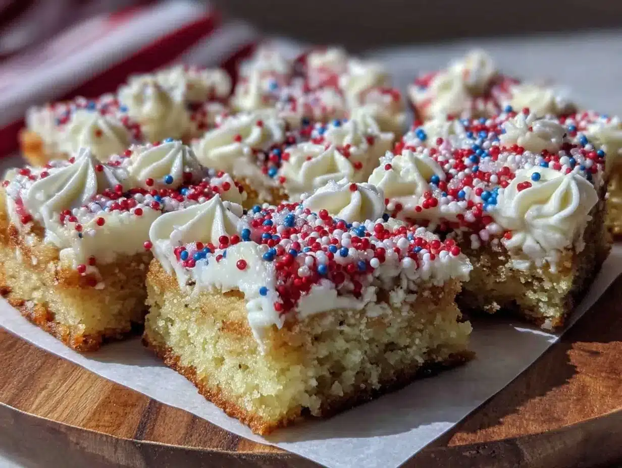 star-spangled sugar cookie bars preparation steps