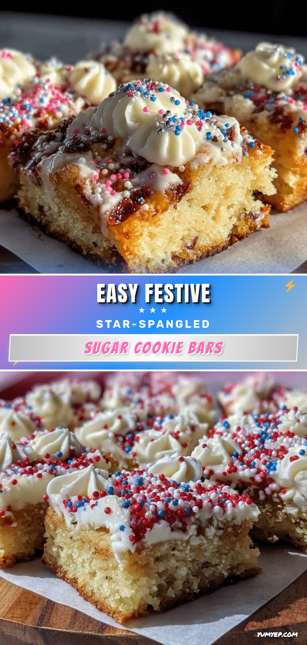 star-spangled sugar cookie bars recipe
