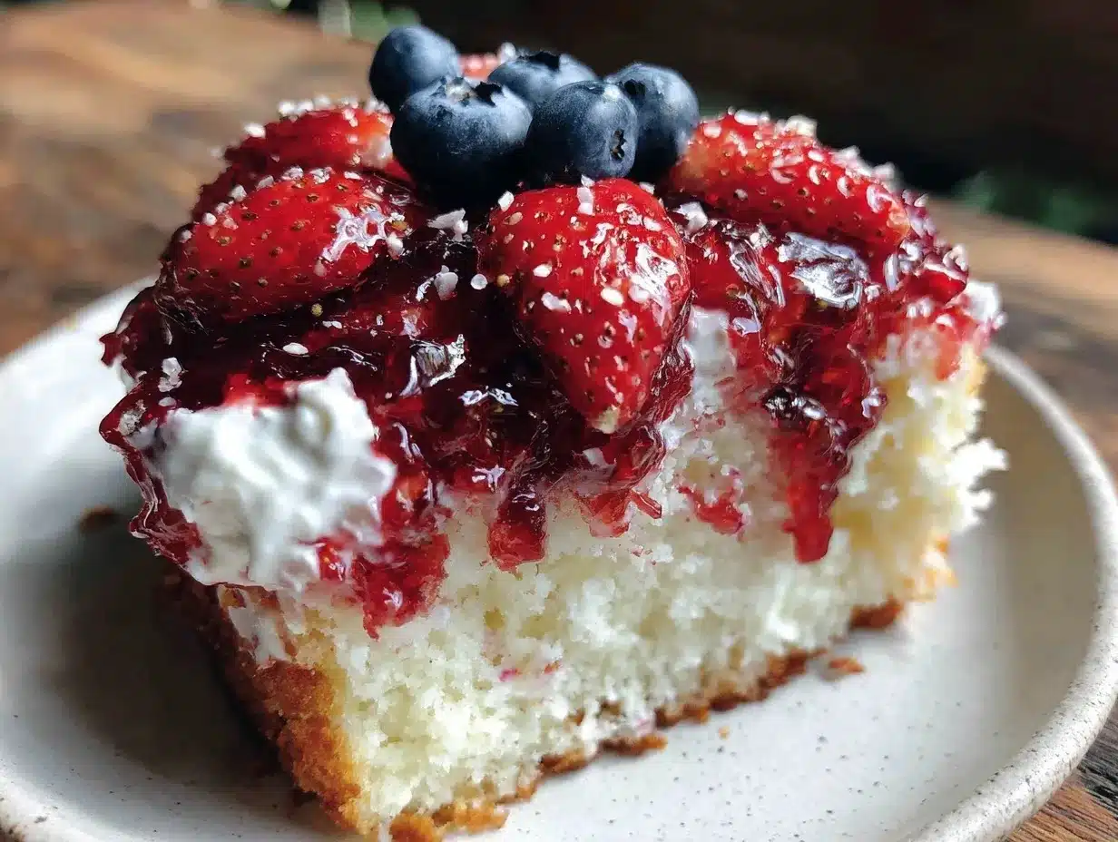 stars and stripes poke cake preparation steps