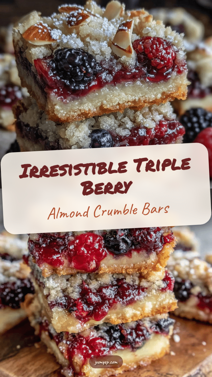 triple berry crumble bars recipe