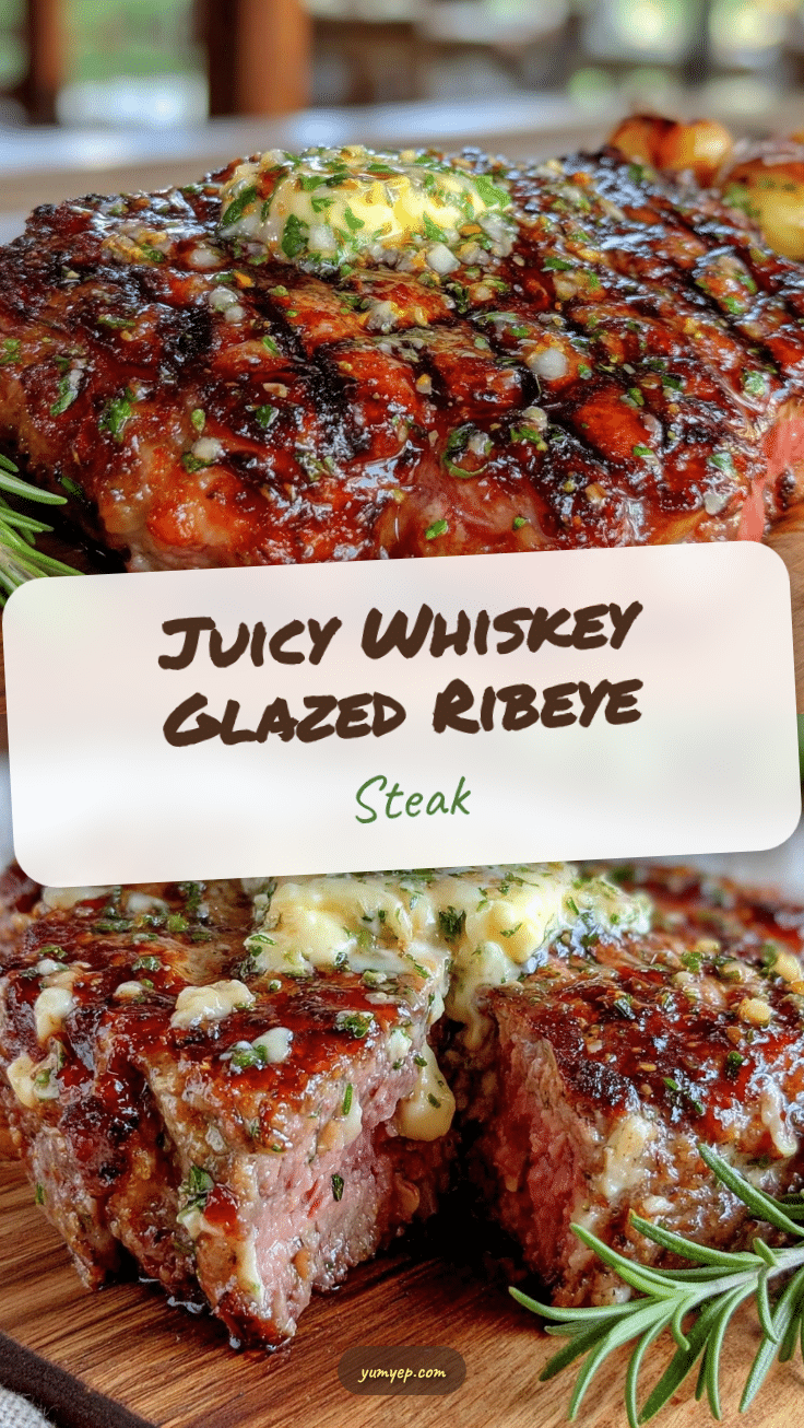 whiskey glazed ribeye steak recipe