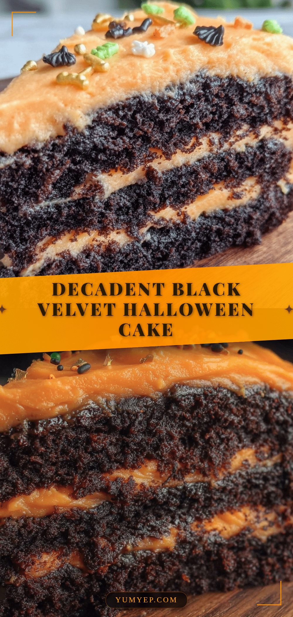 black velvet halloween layer cake recipe