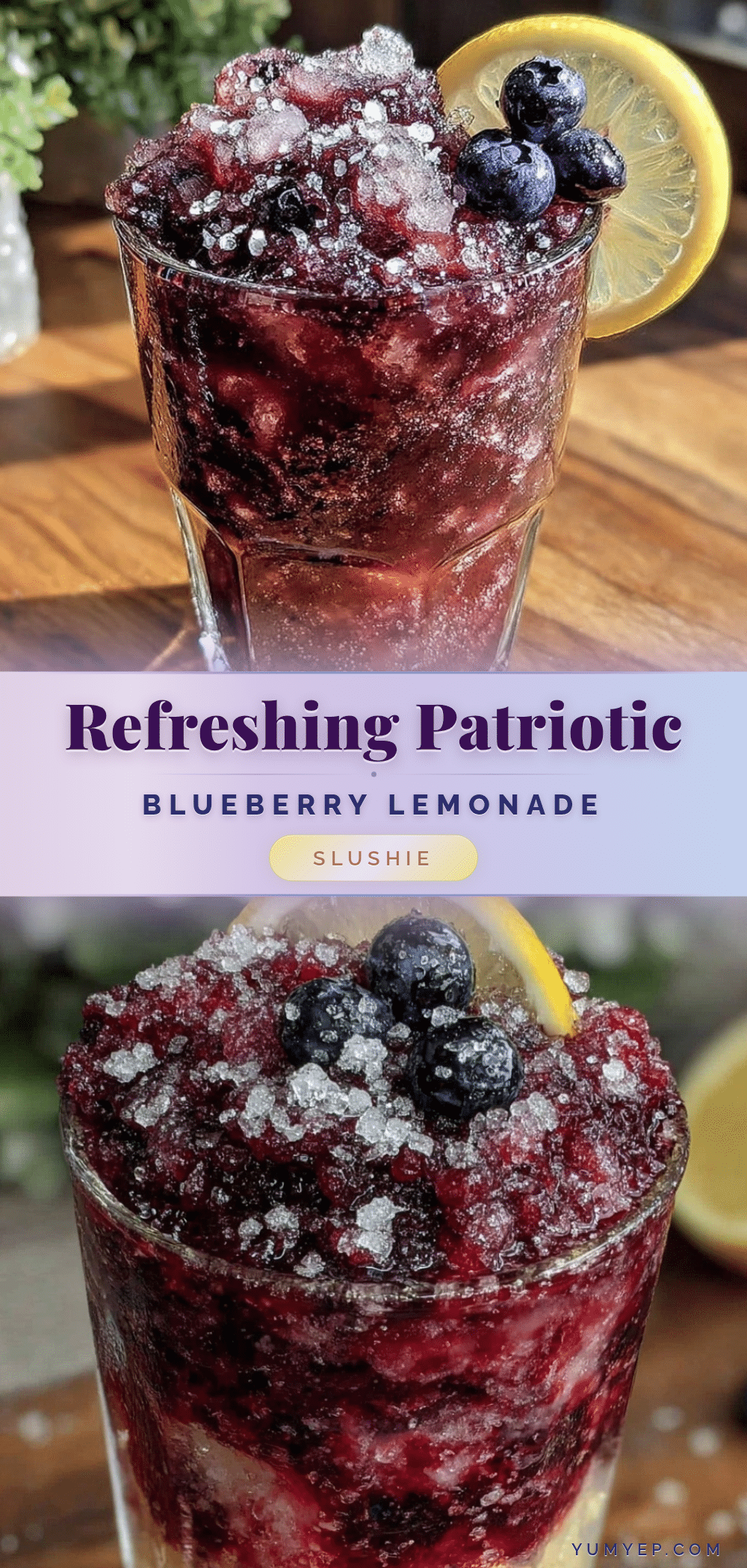 blueberry lemonade slushie recipe
