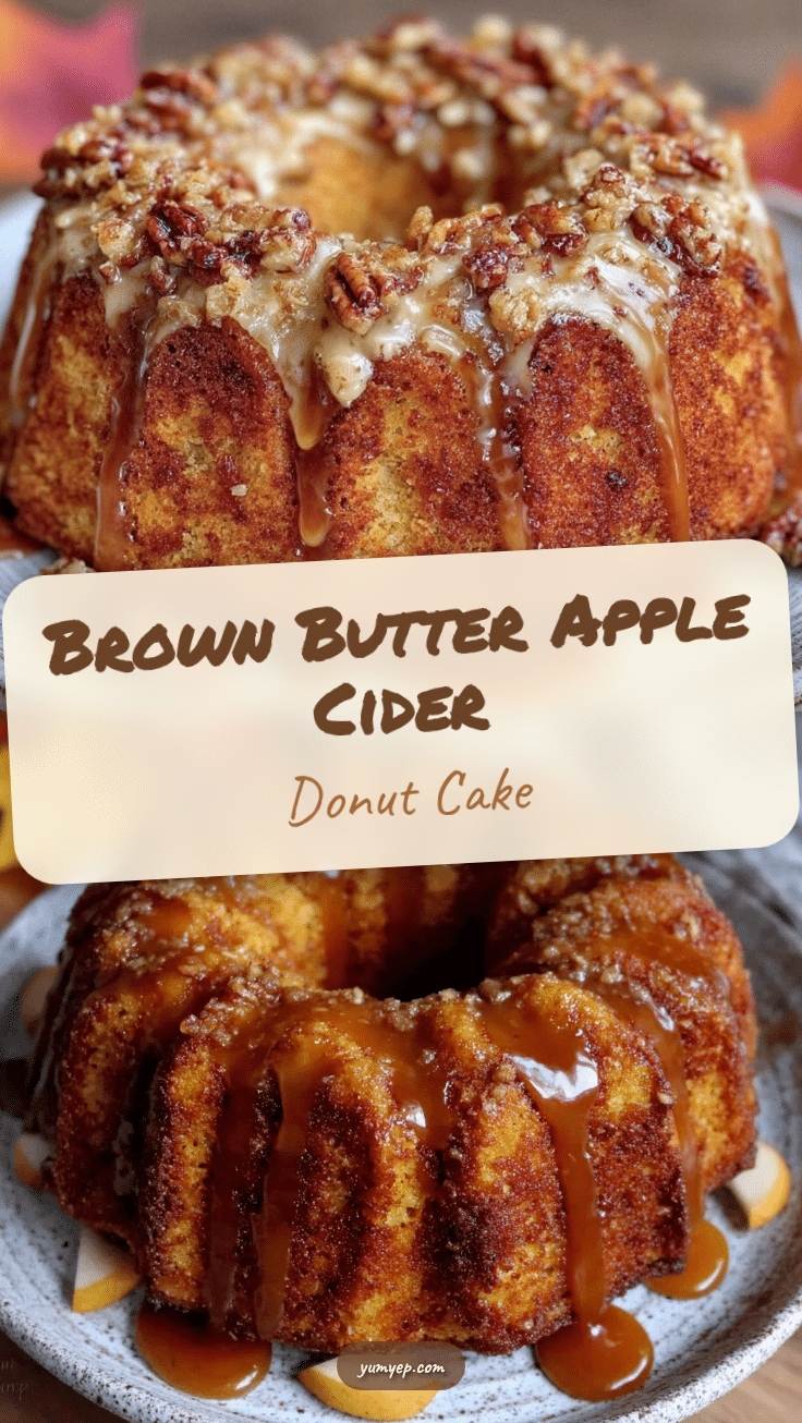 brown butter apple cider donut cake recipe