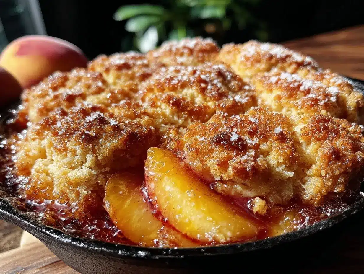 brown butter peach cobbler preparation steps