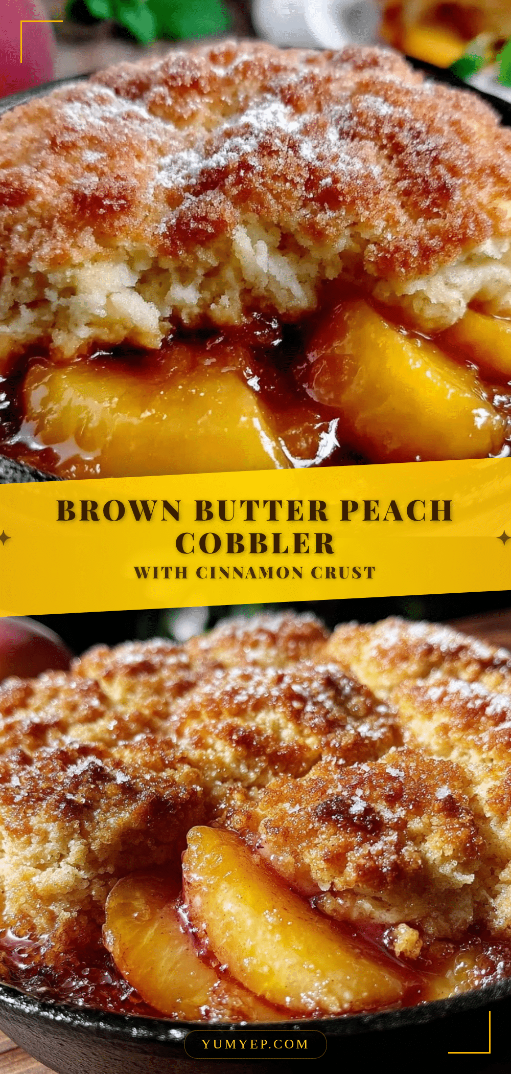 brown butter peach cobbler recipe