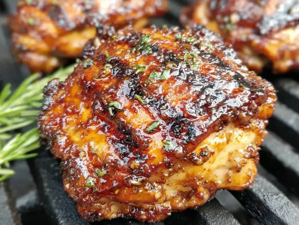 brown sugar garlic chicken thighs - featured image