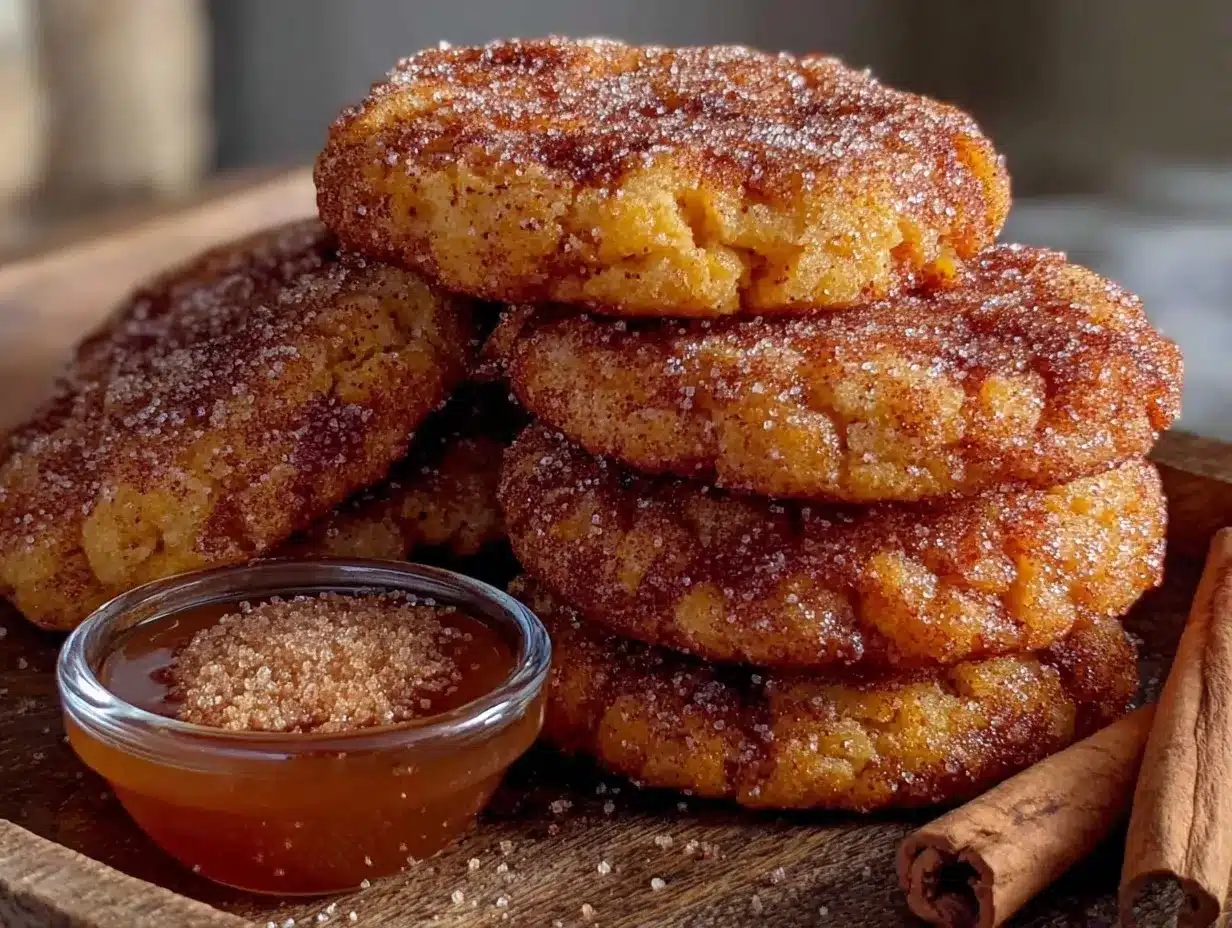 chewy pumpkin snickerdoodle cookies preparation steps