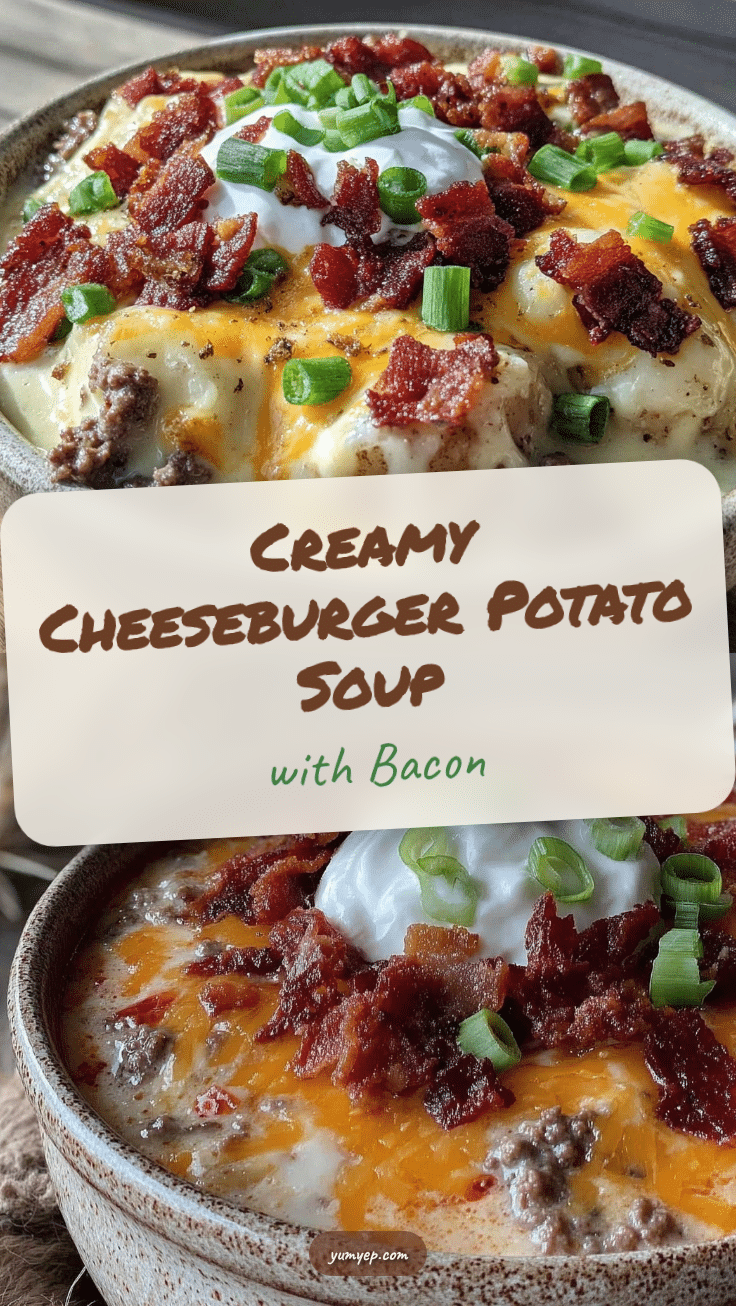 cozy cheeseburger loaded potato soup recipe