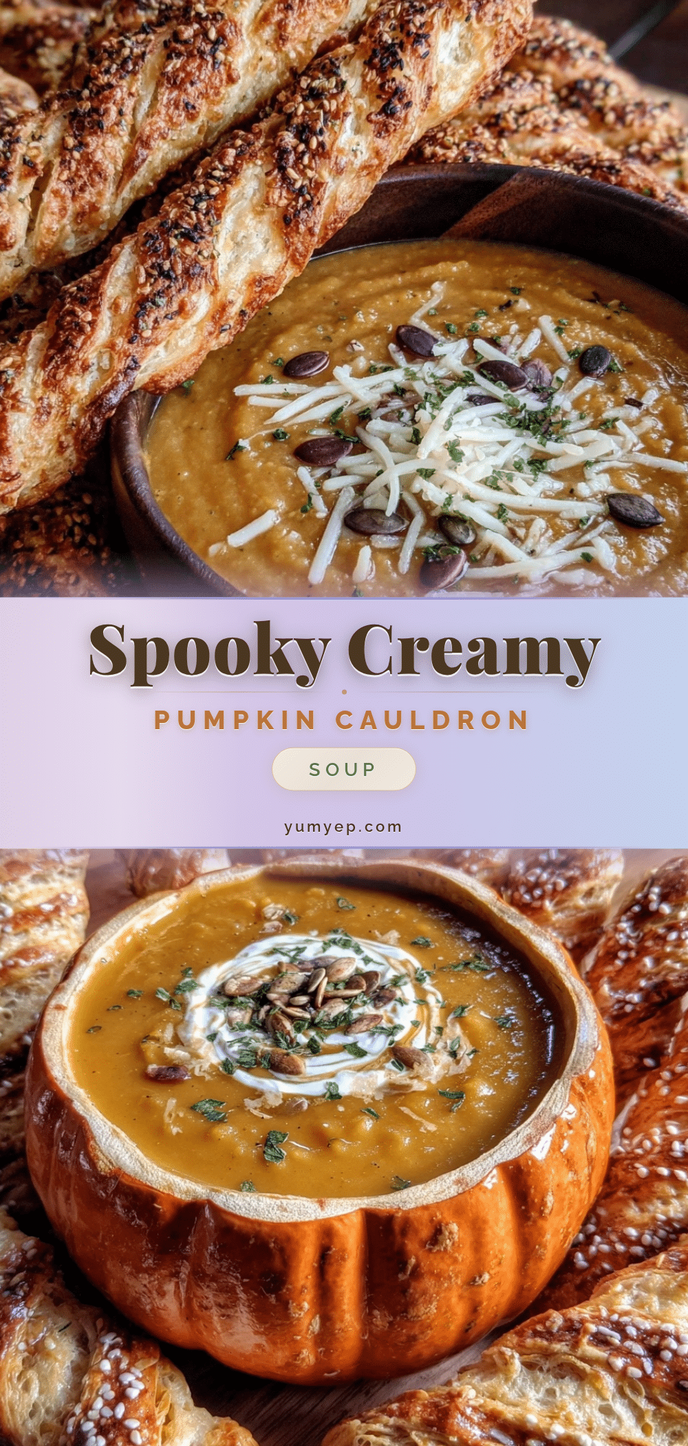 cozy pumpkin cauldron soup recipe