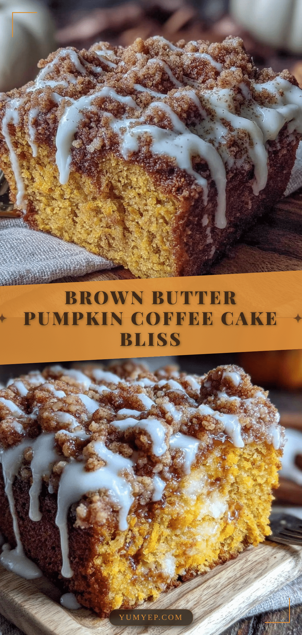 cozy pumpkin coffee cake recipe