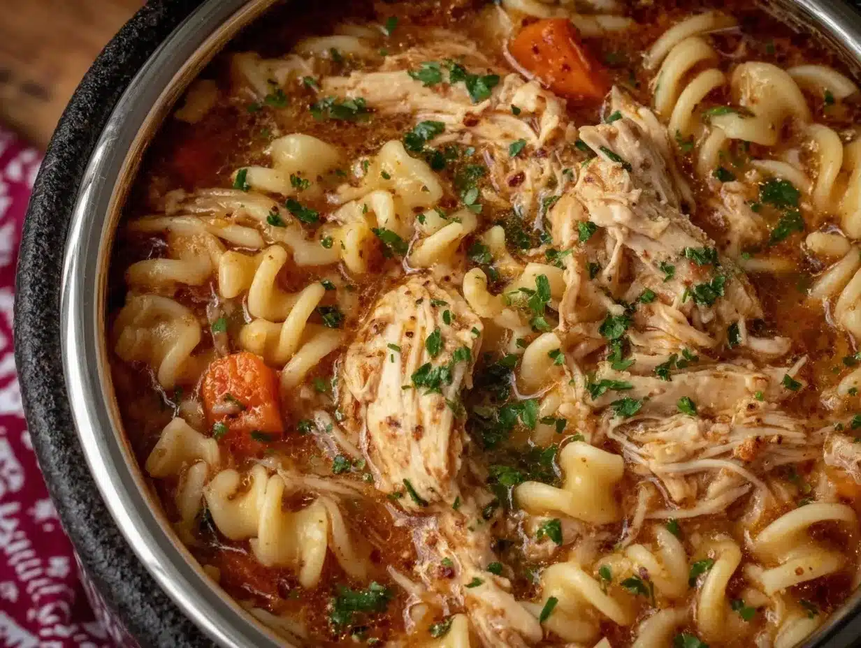 cozy thermos chicken noodle soup preparation steps