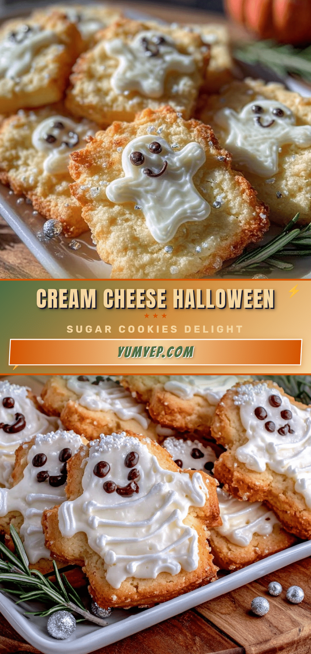 cream cheese halloween sugar cookies recipe