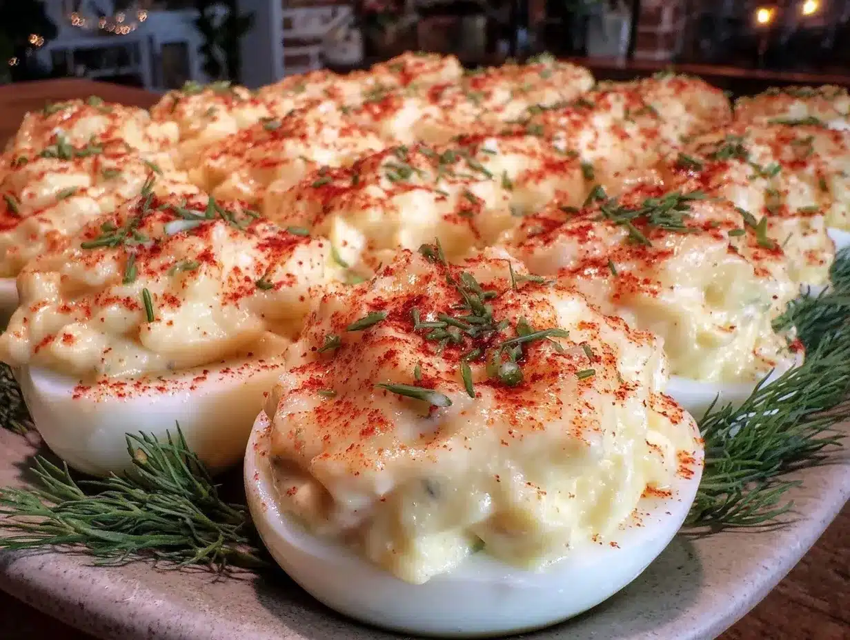 creamy classic deviled eggs recipe preparation steps