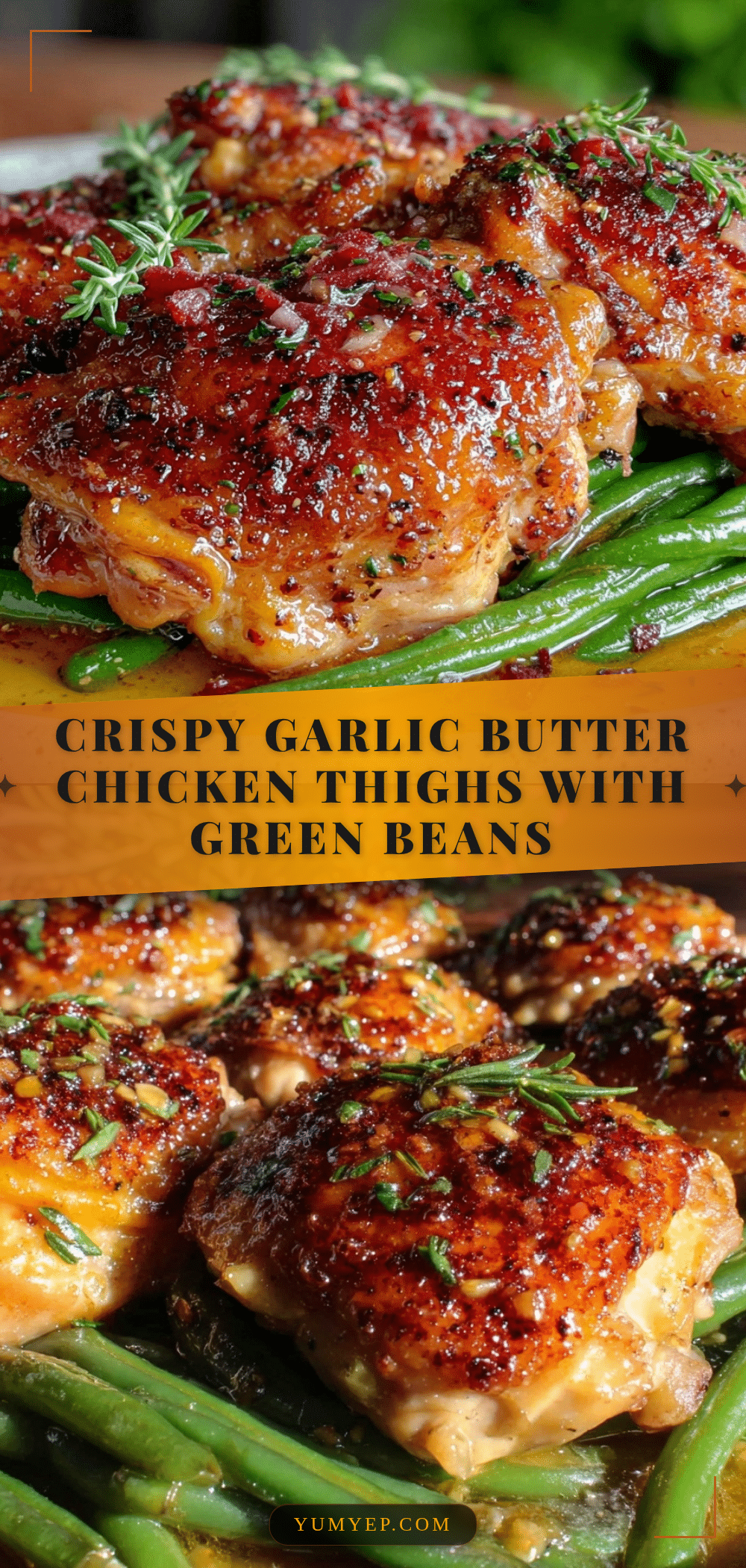 crispy garlic butter chicken thighs recipe