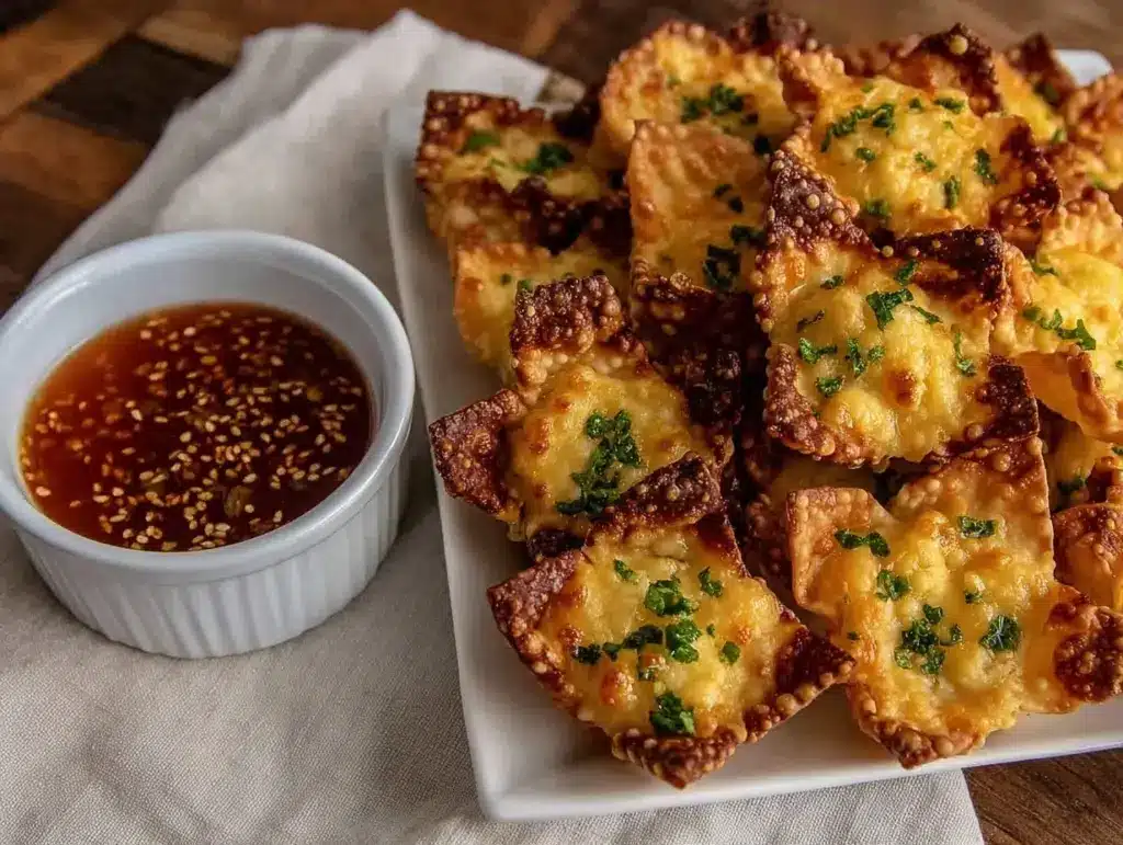 crispy jalapeño popper wontons - featured image