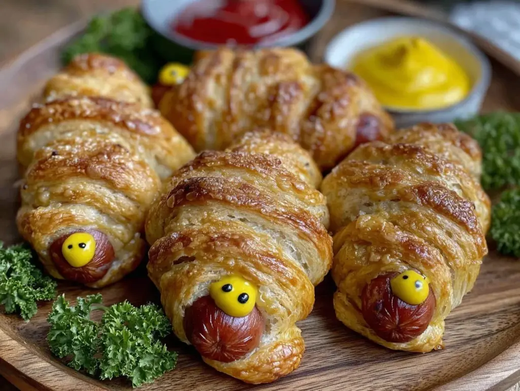 crispy mummy hot dogs - featured image