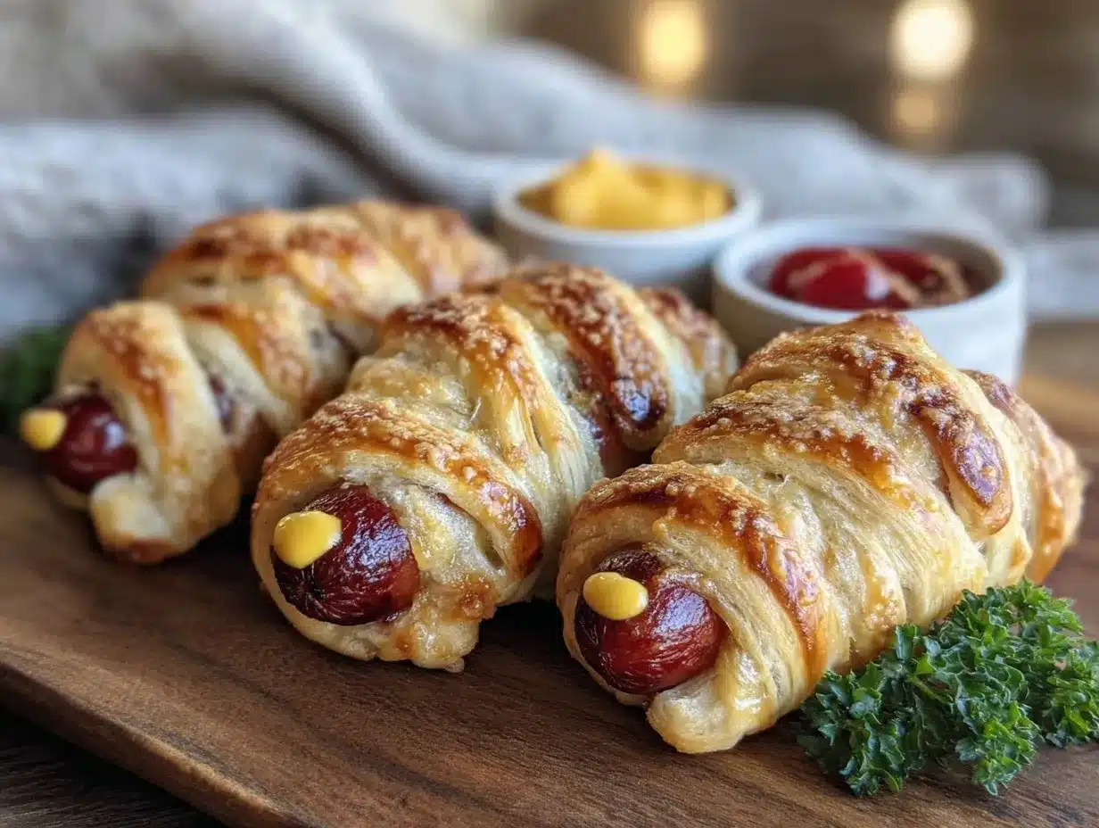 crispy mummy hot dogs preparation steps