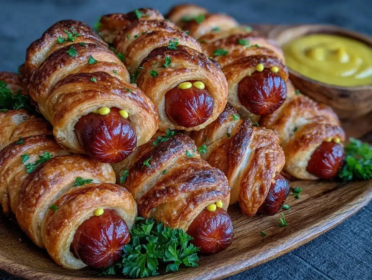 crispy mummy hot dogs preparation steps