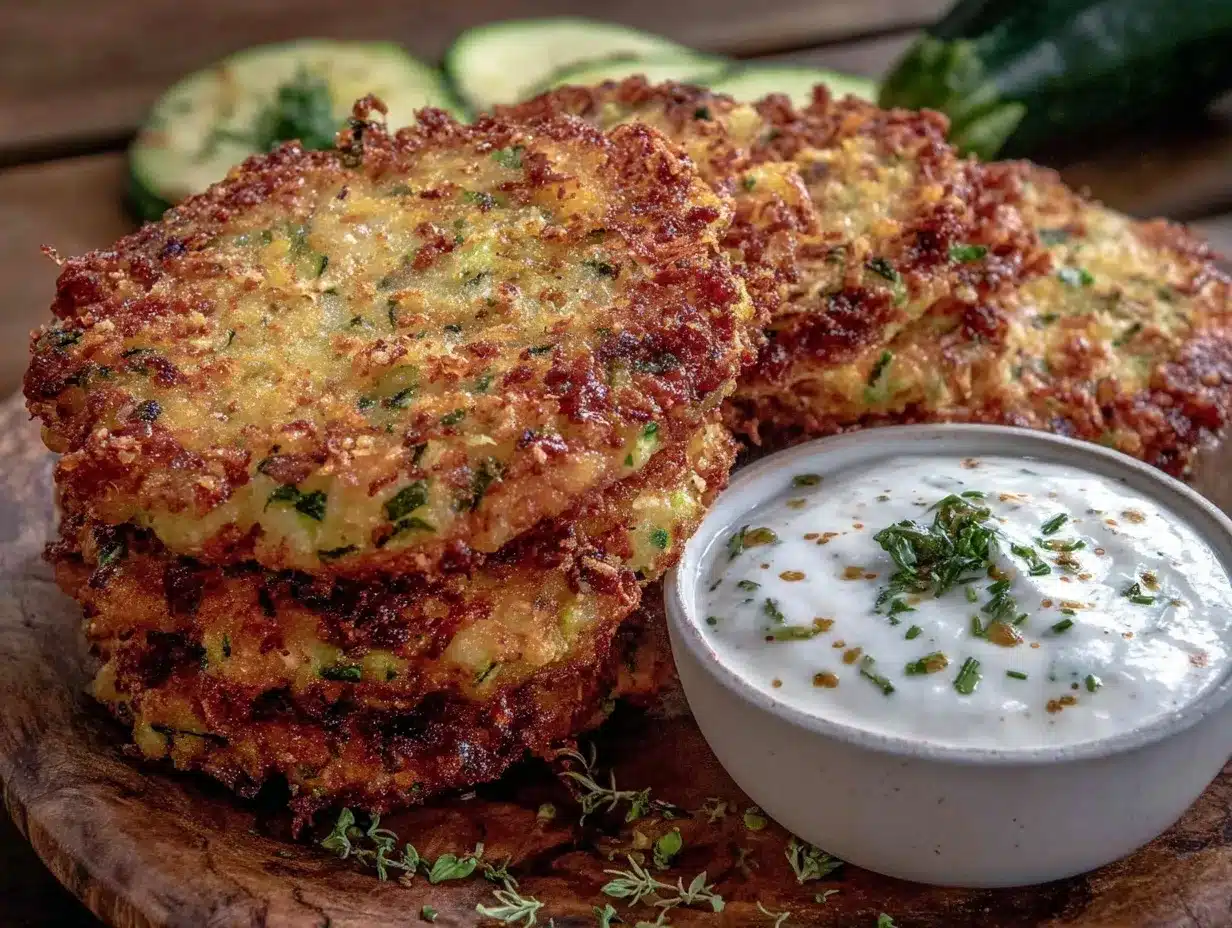 crispy parmesan zucchini fritters preparation steps