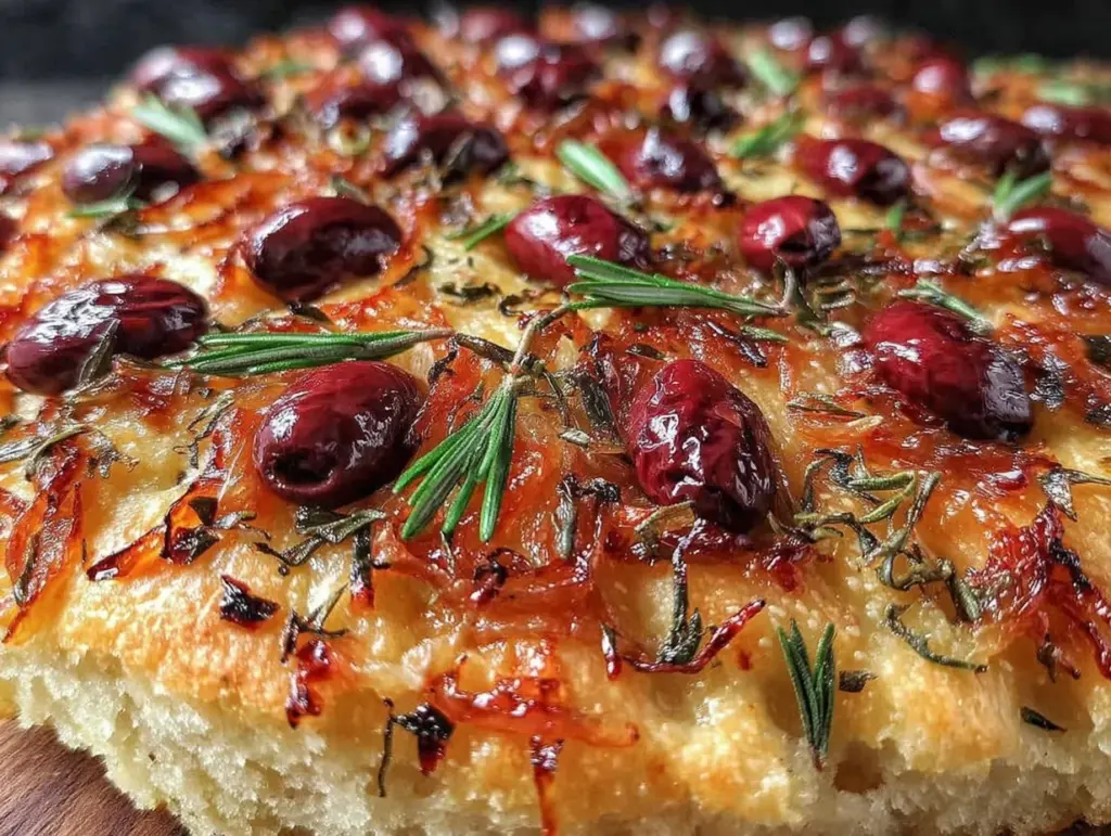 crispy rosemary garlic sourdough focaccia - featured image