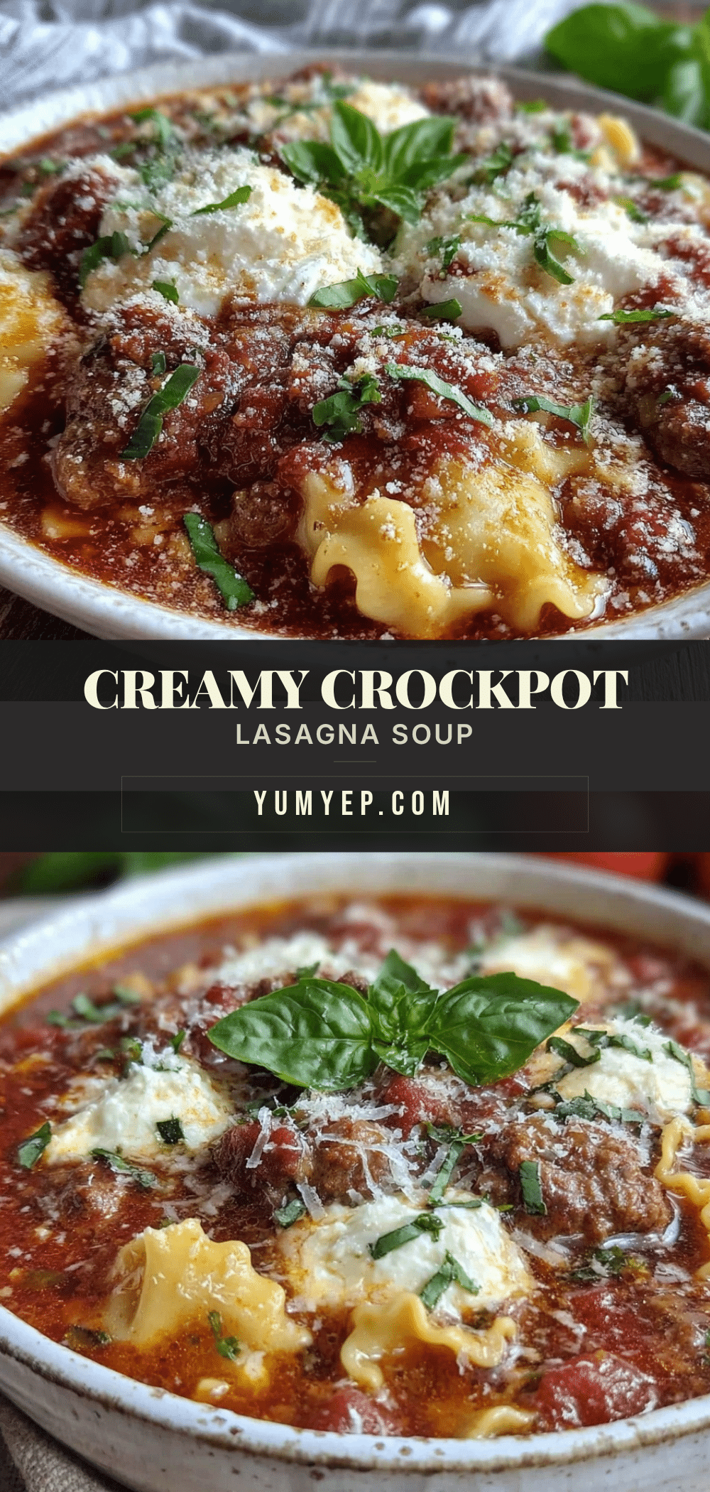 crockpot lasagna soup recipe