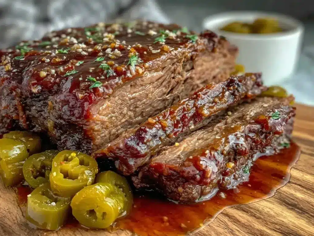 easy crockpot mississippi pot roast - featured image